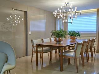 Apartamento JD, Gláucia Britto Gláucia Britto Modern dining room