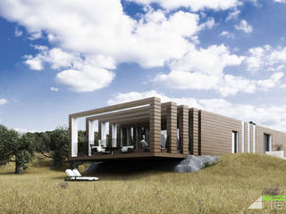 Villa Unifamiliare in un oliveto sulle colline toscane, Arienti Design Arienti Design Casas minimalistas