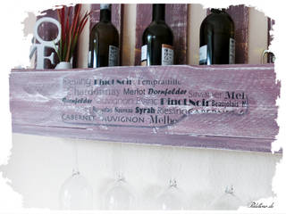 Weinregal aus Europalette, Paletino Paletino Sala da pranzoScaffali per il vino