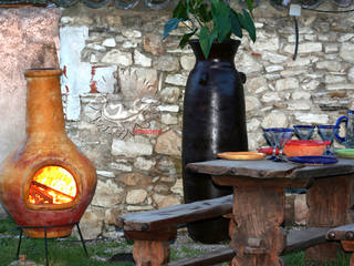 Barbecue brasero mexicain, amadera amadera Eclectic style garden