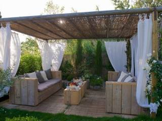 Mobilier Eco design en bois de récupération , bopalett bopalett Modern balcony, veranda & terrace Furniture