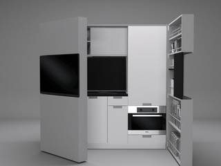 Pop-up kitchen PIA - LTE 2, Dizzconcept Dizzconcept Modern kitchen