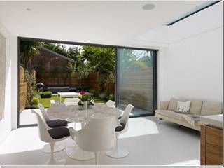 Rear Extension, De Beauvoir, London, Gullaksen Architects Gullaksen Architects Sala da pranzo minimalista