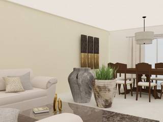 Proyecto Vergel , Beatriz Quiroz Interiorismo Beatriz Quiroz Interiorismo ห้องนั่งเล่น