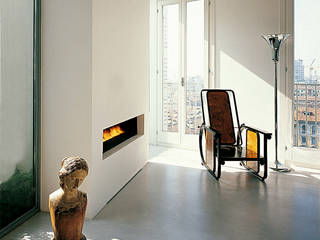 Penthouse with patio in Milan, 8&A Architetti 8&A Architetti Living room