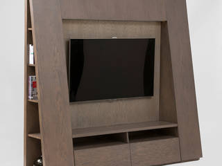 Muebles Multimedia, MADERISTA MADERISTA Salas multimídia modernas Madeira Efeito de madeira