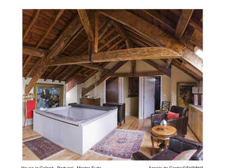 Casa na Golegã em Portugal, ADeCArquitetura ADeCArquitetura Dormitorios de estilo rústico