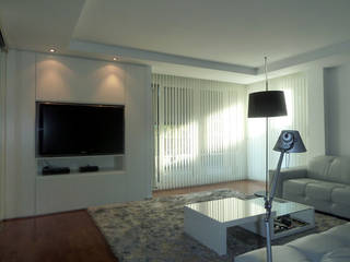 PROYECTO Y AMUEBLAMIENTO DE VIVIENDA EN GIPUZKOA., ERRASTI ERRASTI Modern living room