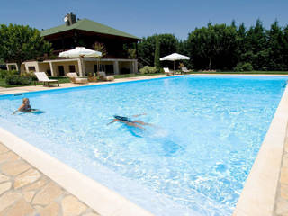 Piscina color Bizancio Azul RENOLIT ALKORPLAN3000, RENOLIT ALKORPLAN RENOLIT ALKORPLAN Mediterranean style pool