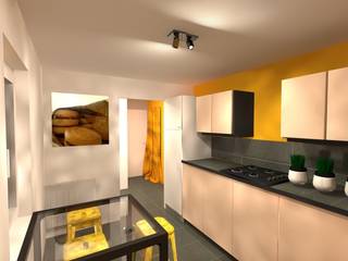 AMENAGEMENT INTERIEUR #007, HOME LAB' HOME LAB' Modern kitchen