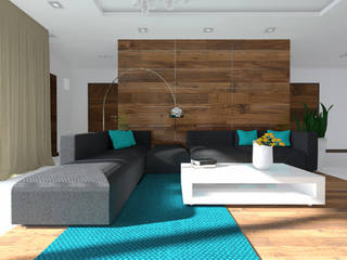 Projekt wnętrza domu 200 m2 , Lidia Sarad Lidia Sarad Livings de estilo minimalista