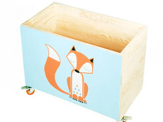 Toy box “Sleepy fox”, NOBOBOBO NOBOBOBO Kamar Bayi/Anak Gaya Skandinavia