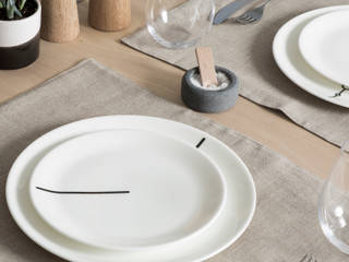 Dinner time plates, Above and Beyond Above and Beyond Minimalist dining room