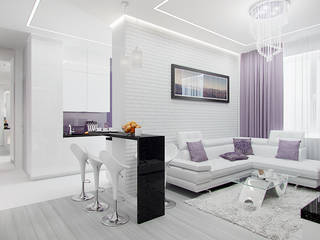 2-х комнатная квартира в Москве , Rustem Urazmetov Rustem Urazmetov Living room