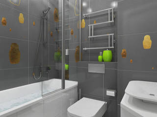 Дизайн ванной комнаты, Rustem Urazmetov Rustem Urazmetov Minimalistyczna łazienka