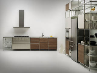 Meccanica Kitchen steel frame, Valcucine Valcucine مطبخ