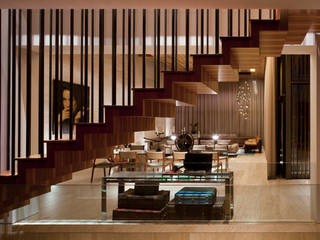 Casa de la Luz , C Cúbica Arquitectos C Cúbica Arquitectos Modern Corridor, Hallway and Staircase