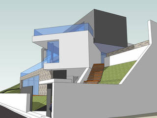 vivienda unifamiliar aislada en Monte Picayo, aguilar avila studio aguilar avila studio Casas de estilo moderno