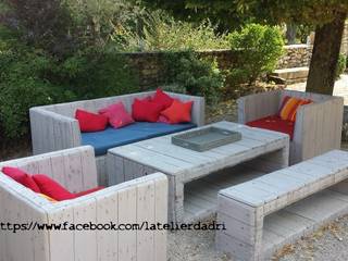 L'atelier d'Adri - Salon de jardin - Bois de palettes, l'atelier d'adri l'atelier d'adri Ausgefallener Garten Möbel