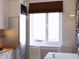 Квартира в Алексине, Ин-дизайн Ин-дизайн Eclectic style kitchen