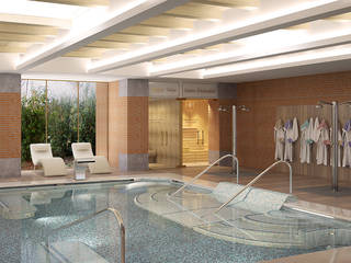 Albergo (Hotel) Italia Veneto, 3dgstudio 3dgstudio Piscina in stile in stile classico