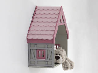 DOLLHOUSE „PINK COTTAGE” Shelf., EBISSU EBISSU ห้องนอนเด็ก