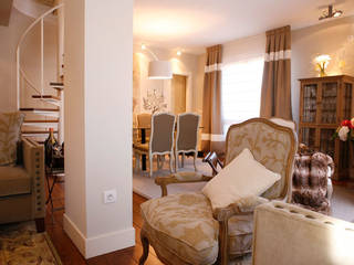 Decoración interior de duplex acogedor, Sube Susaeta Interiorismo - Sube Contract, Sube Interiorismo Sube Interiorismo Classic style living room