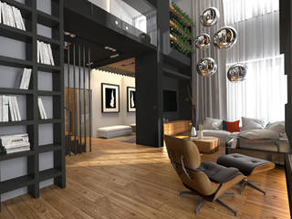 Интерьер дома в современном стиле , GM-interior GM-interior Phòng khách phong cách tối giản