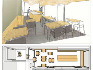 Interieur concept Sushi bar, Studio evo Studio evo