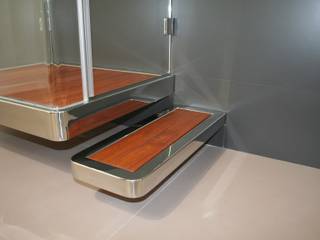 Piatto doccia sospeso, SILVERPLAT SILVERPLAT Modern bathroom