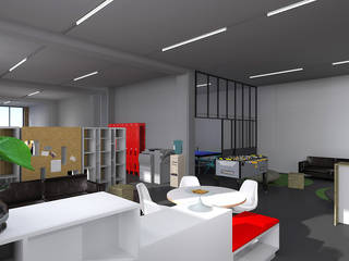 Espace de coworking - Bureaux - Colmar, SPICE Architecture d'intérieur SPICE Architecture d'intérieur 商業空間