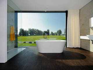 Schwebender Pavillon, schroetter-lenzi Architekten schroetter-lenzi Architekten Modern bathroom