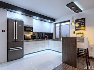 Meble na wymiar - zabudowa kuchni w mieszkaniu, 3TOP 3TOP Modern kitchen