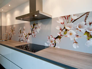 Keuken achterwand "Blossom" op Pimp Solid materiaal homify Moderne keukens