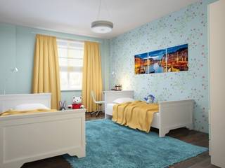 3-х комнатная квартира 112.60m², PLANiUM PLANiUM Dormitorios infantiles de estilo clásico