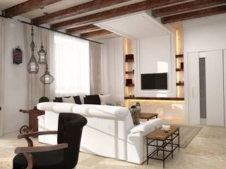 Интерьер дома в колониальном стиле , GM-interior GM-interior Eclectic style living room