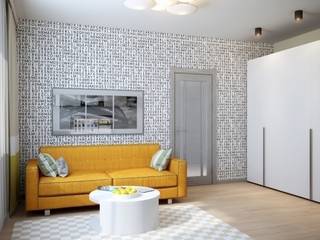 1-но комнатная квартира 37.36m², PLANiUM PLANiUM Livings modernos: Ideas, imágenes y decoración