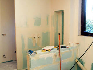 Salle de bain en mosaïque, EDECO Rénovation EDECO Rénovation Moderne Badezimmer