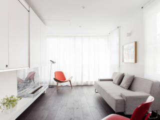 APARTMENT IN AMBERGATE STREET, Kennington, London, 2012, Francesco Pierazzi Architects Francesco Pierazzi Architects Livings de estilo minimalista