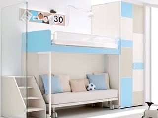 'White' Contemporary bedroom furniture set by Clever homify Nursery/kid's roomBeds & cribs