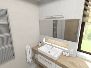 Projekt łazienki, Tomasz Korżyński Design Tomasz Korżyński Design Modern bathroom Tiles