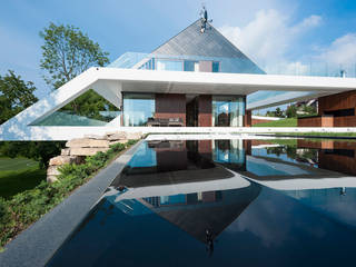 EDGE HOUSE, MOBIUS ARCHITEKCI PRZEMEK OLCZYK MOBIUS ARCHITEKCI PRZEMEK OLCZYK Modern Houses