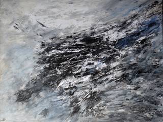 Encre de Chine, acrylique sur papier marouflé sur toile, Atelier Arnaud Atelier Arnaud Otros espacios