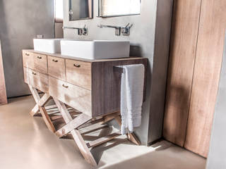 Casa con estilo en Sant Iscle, fuusta fuusta Rustic style bathroom Sinks