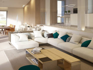 Render 3D di interni, Still Life e progetti vari, ImagineCG ImagineCG Modern living room