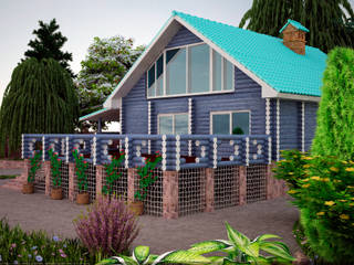 Загородный дом, дизайнер Алина Куракова дизайнер Алина Куракова Casas campestres