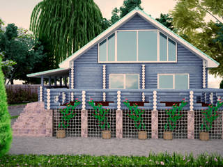 Загородный дом, дизайнер Алина Куракова дизайнер Алина Куракова Maisons rurales