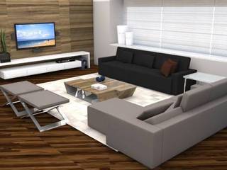 APARTAMENTO RT, ESTUDIO ARK IT ESTUDIO ARK IT Salones de estilo moderno