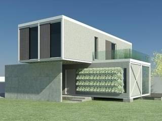 CASA CONTAINER - INSIDE BOX, ESTUDIO ARK IT ESTUDIO ARK IT Casas de estilo industrial