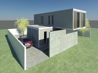 CASA CONTAINER - INSIDE BOX, ESTUDIO ARK IT ESTUDIO ARK IT Casas de estilo industrial